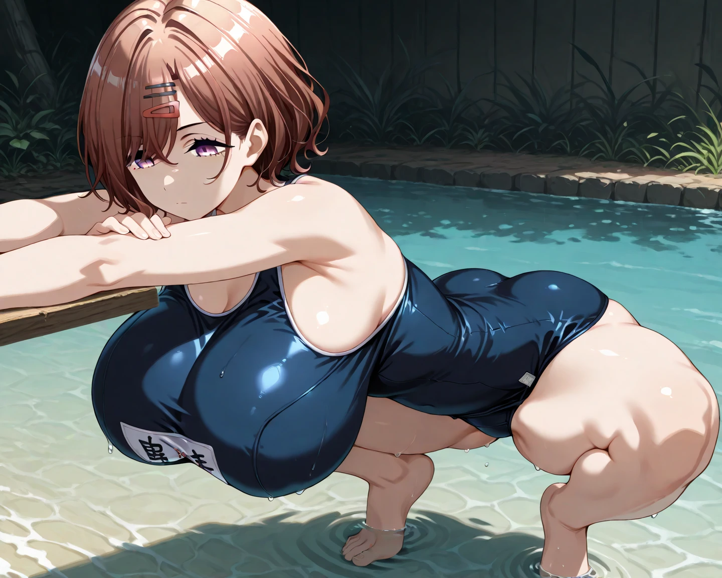 1 girl, adult girl, Red рыжие глаза, (beautiful female red eyes),.Short haircut bob, (Red_Red hair) , (big breasts), wet, dirty feet, ((blush)), (embarrassed),check_9, check_8_up, check_7_up, check_6_up, Anime,((( naked))), (sprint),(((absolutely white background:1.3))),((runs:1.1)),(((breasts bounce in very different directions:1.3))), (scream) , ((dynamic frame at speed)) , ((whole body)), (поза runs) ,body angle, (whole body),((whole body in frame )) , ((beautiful legs)), ((runs)). 