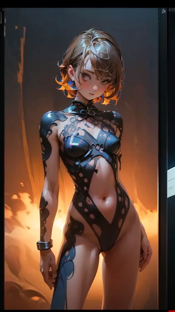 nude, cute boy, twink, flat chastity cage, 1 boy, thigh highs, high quality, anime, 2d, spreading anus, thick thighs
