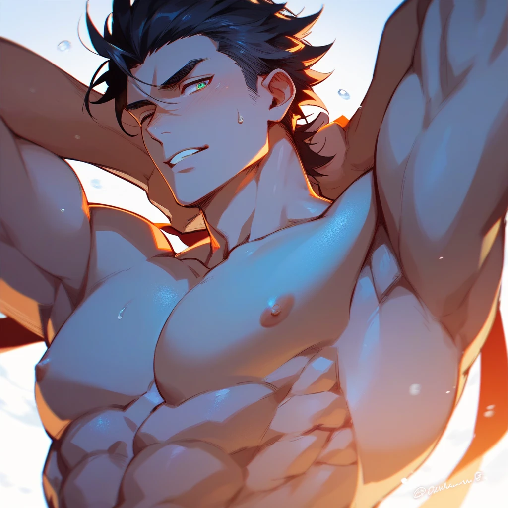 A handsome man who likes gay men、Face forward、Face forward