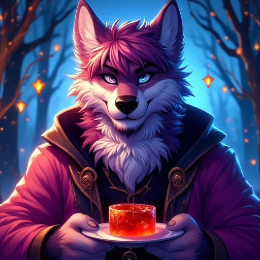 (A character), (Fox with yellow fur and white chest), (under the snout is white), (yellow fur), (tip of the tail white), (wears a magenta sweater), (light blue scarf), ( yellow cap with orange visor), (orange visot), (magenta eyes), (slender and fit body), (appears apparently thin but strong), (relaxed expression), (male), (medium height), (solitary), (solo), (white eyebrows), (yellow legs), (yellow hat), (golden fur), (golden yellow fur), (small dark yellow claws), (4 toes on his paws), (magenta eyes), fluffy, (fluffy fur), goggles, (black glass goggles)