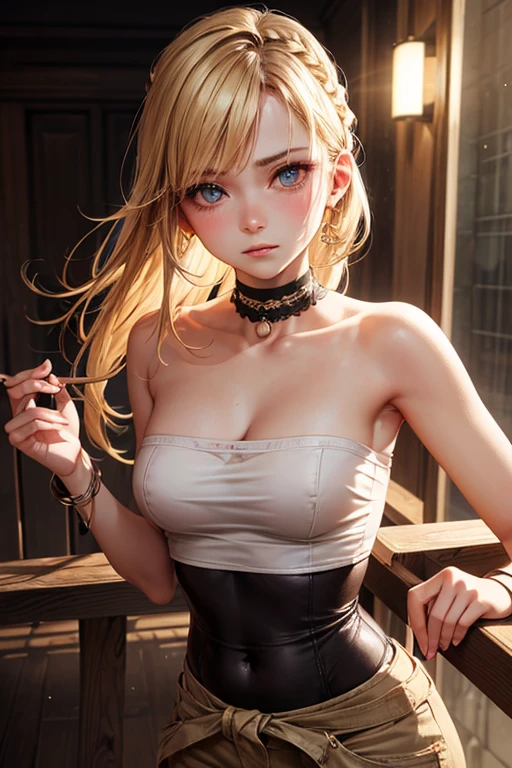 Realistic, Two Girls,twins,Horror,Spiritual,ghost,Ghost, Gray Hair, Purple eyes, Glowing Eyes, Crop top, skirt, Lips parted, blush, night, Flowers, sun, sunlight,
