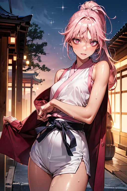 (sexy anime 1girl, headphone, glowing skin, beautiful background, beautiful sky, aesthetic, venilla, night, cleavage, Japan, Tokyo city),(best quality, 4k, 8k, highres, masterpiece:1.2), ultra-detailed, (realistic, photorealistic, photo-realistic:1.37), HDR, UHD, studio lighting, ultra-fine painting, sharp focus, physically-based rendering, extreme detail description, professional, vivid colors, bokeh, portraits, anime, night scene, cityscape, glowing lights, traditional kimono, cherry blossoms, bustling streets, futuristic skyscrapers