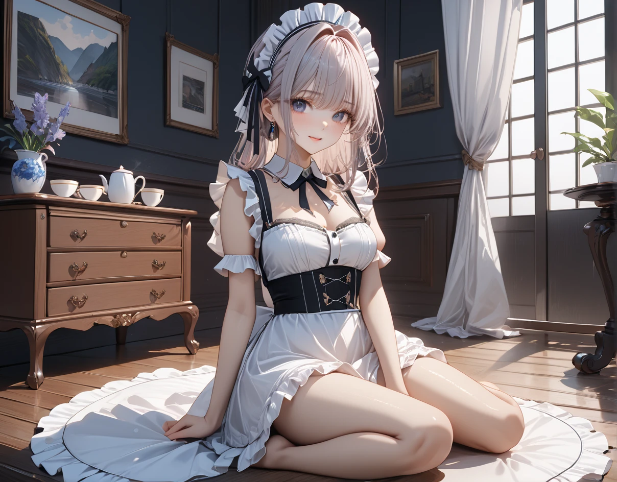 ,wedding veil,full body,  (((white lace bra))) , masterpiece,  female orgasm, lace panty, (((beautiful face))), small breasts,  (((wet panty)) white  lace legwear, best quality, white hair, beautiful body,ultra-detailed,(wedding dress)),indoors, beautiful_mistake-6500, highres,  short body<lora:yetAnotherNahidaGenshin_nahidav3:1>