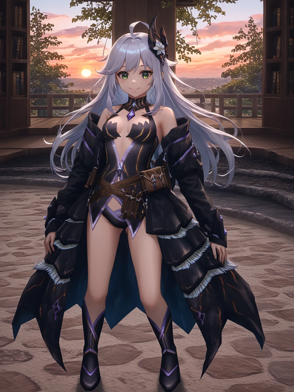 silber hair,( Purple pupils:1.2), The expression is indifferent, Dragon's horn, Single horsetail, silvercleavage dress, wands, White knee-length socks, Crystal heels, outside, Full body like, first person perspective, hyper HD, retinas, Masterpiece, ccurate, Textured skin, Anatomically correct, Super detail, High details, High quality, A high resolution, Best quality, Award-Awarded, 4K,standing on your feet