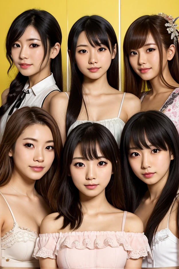 4 cute Japanese like models, posing as entice for online gambling poster
