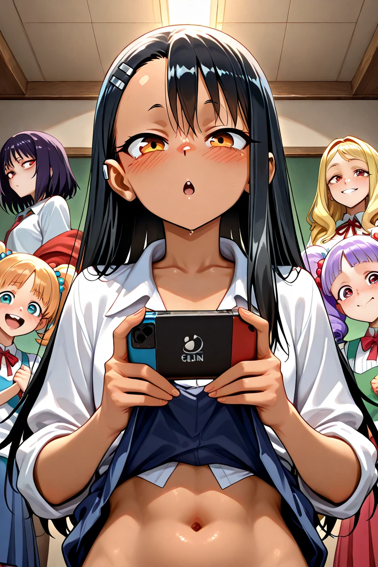 nsfw,Cute Girls、Soryu Asuka Langley、On the night of the school trip, I was in the same room as some Yankee girls and some boys.、
I was held down and stripped、
４I was forced to lie on my hands and knees, my head was pressed down on the tatami mat, my butt was pushed out, and my tracksuit and pants were pulled down.、
The man straddled me on my back, spread my pussy wide open, and exposed my clitoris to him.、I was embarrassed and regretful.、Angle from behind、Panel layout、Multiple classmates、Taking pictures with your smartphone
