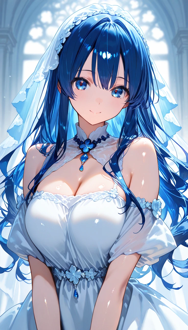 Super Detail, High resolution, Beautuful Women、Glowing blue crying eyes, perfectly proportions,((a closeup、Speciality))、Grown-up、Dark blue hair、large and lush breasts、A slight smil、Ashamed、give me your breasts、Emphasis on the breast、Appeal the udder、Slouching posture、Raise your arms、Arms tied、Reach for the top、Water droplets on the shoulders、Water droplets on the chest、Chest gets wet、getting wet、My nipples get wet、((Nipples are visible))、((top-quality))、Breast touched、8K、Professional Writing、An ultra-high picture quality