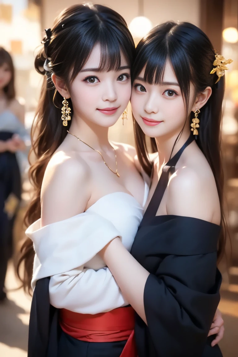 shukezouma, rendering by octane, nffsw, (ultra - detailed:1.15), (Soft light, sharp:1.2), (((duo,Two women in costumes take selfies on the street,colorful pigtail, Anime Cosplay,))),Beautiful Girl, Hyper Detail Eyes, Mature, Painting drops, paint teardrops, woman made up from paint, entirely paint, Splat, Splash, long colored hair,paint bulb,paint drops, Exposed shoulders, Tears,Shoulders are visible, Thighs exposed, seminude, focus on face, Beautiful face, eyeshadows, Outline of a dark circle, russian face, Russian girl, mascara, Beautiful, 18year old
