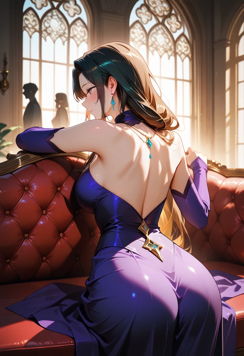 sexy womkan worn dress