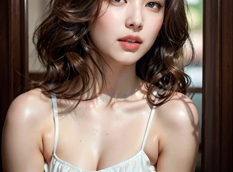 A fully naked,a beauty girl,whaite hair,Two-dimensional