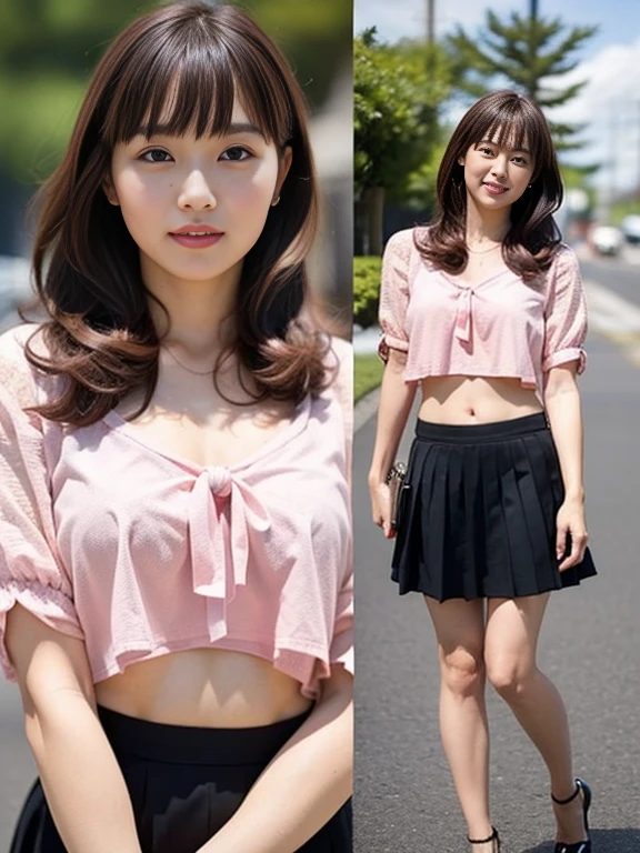 extremely detailed CG unity 8k wallpaper, best quality, ultra-detailed, masterpiece, realistic, photo realistic, extremely detailed cute girl, 20years old, (((skirt lift by myself))), (lifted by self), panties , panties focus, blush, parted lips, looking at viewer , half body shot , (crowd), (on the streets of tokyo) , short bob cut