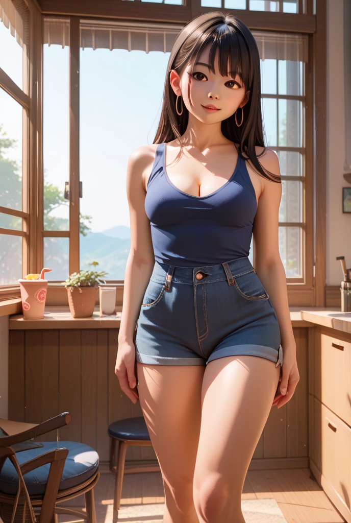 cute girl, She wears a dog costume