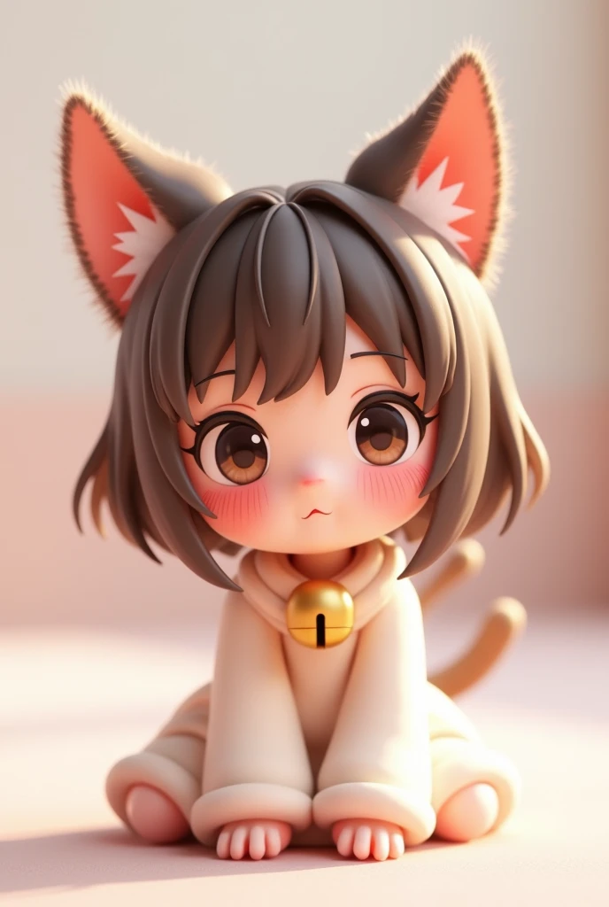 (Best quality), (masterpiece:1.3), (photorealistic:1.36), (realistic), ultra-detailed, Japanese Anime Style, Moe, 2young fox girls, chibi, Big head, Tiny, dressed in off-the-shoulder kimono clothing, the twilight, Lateral, looking at viewer, Rolling around on the floor, kawaii,