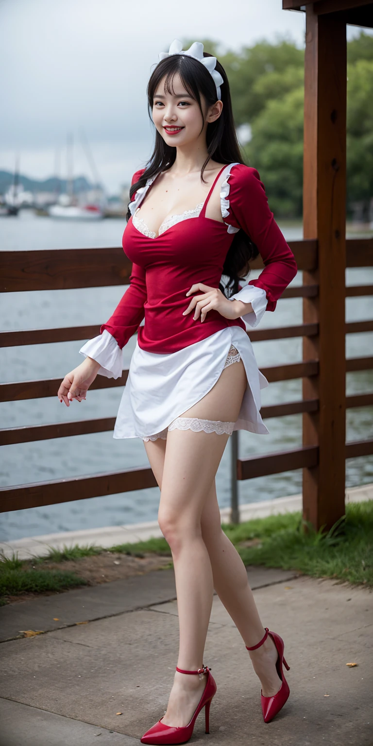 raw photo,Mi。realistic,real person,ニskirt、spread legs、show white panties,beautiful thighs、beautiful camel toe、長い白いウェディング ドレスとウサギの耳を着た赤毛のanime girl, skirt, 16 years, nice body, Big breasts, Hands behind head, Run your hands through your hair, sexy girl, red Short hair in braids, side hair highlights, strands of hair on the side of the face, beautiful lighting, soft shadow, blue eyes, beautiful feet, Short hair in braids, anime style, Ranma-chan, Autora Rumiko Takahashi, Baseado em obra de Rumiko Takahashi, anime ranma 1/ 2, Sexy deco, strong waist, whole body, whole body, big bust, young girl with beautiful beautiful body, sandals on his feet, garota 16 years jovem baixa estatura, She is wearing a long white dress and bunny ears。, anime girl, anime style, beautiful feet in sandals, Viewing angle 45°, outdoor, Red hair braid