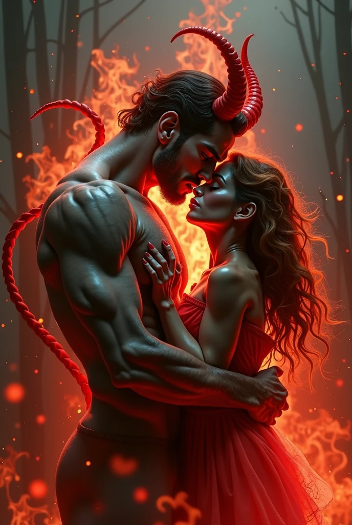 Alastor and lucifer having sex, nsfw.

