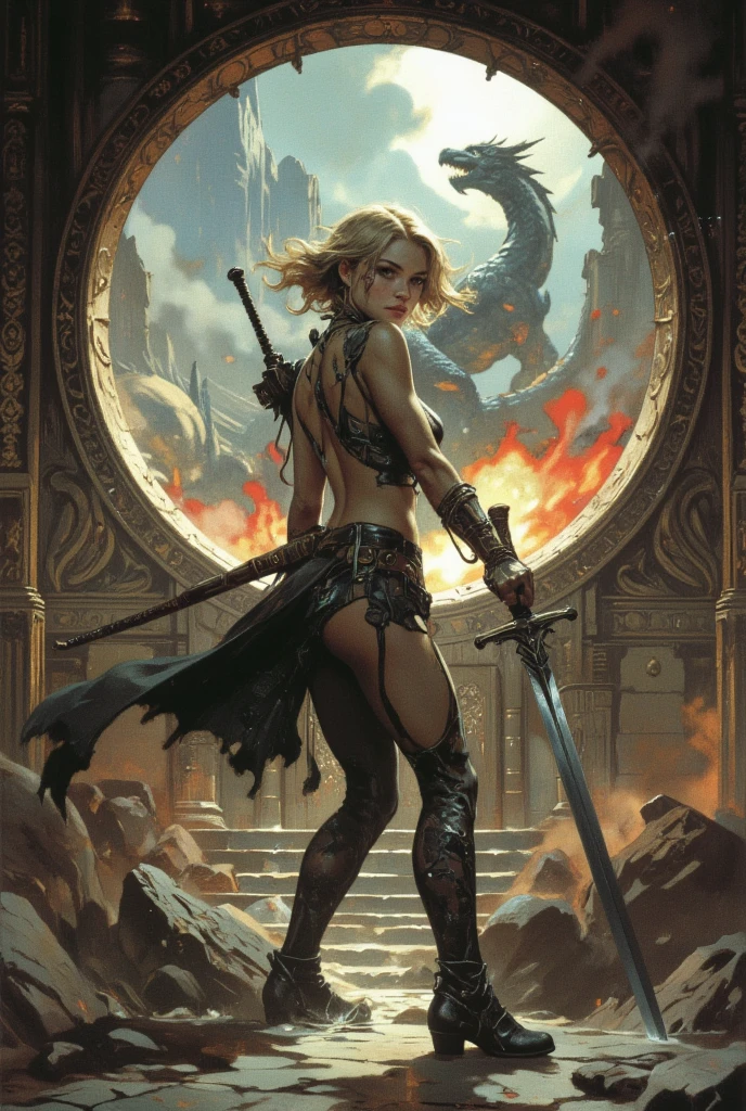 ((masterpiece)), best quality, high quality, ((extremely detailed CG unity 8k wallpaper)),(fantasy), a cartoon image of zoro from one piece looking battel worn. All three swords are equipped, standing on a broken ship in the sea, night time, he is attacking the moon, zoro portrait, highly detailed portrait of zoro, dragon ball artstyle, Bokeh, Depth of Field, HDR,Photorealistic,extremely detailed, trending on artstation, trending on CGsociety, Intricate, High Detail, dramatic, art by midjourney,