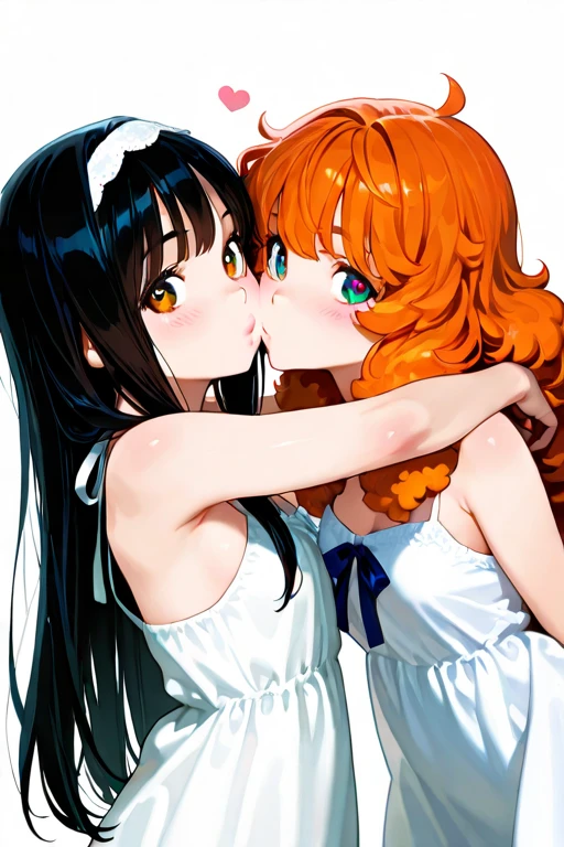 night time, low light, nico robin and nami are in a bathtube kissing each other, they are naked but their private parts are covered in soap foam
