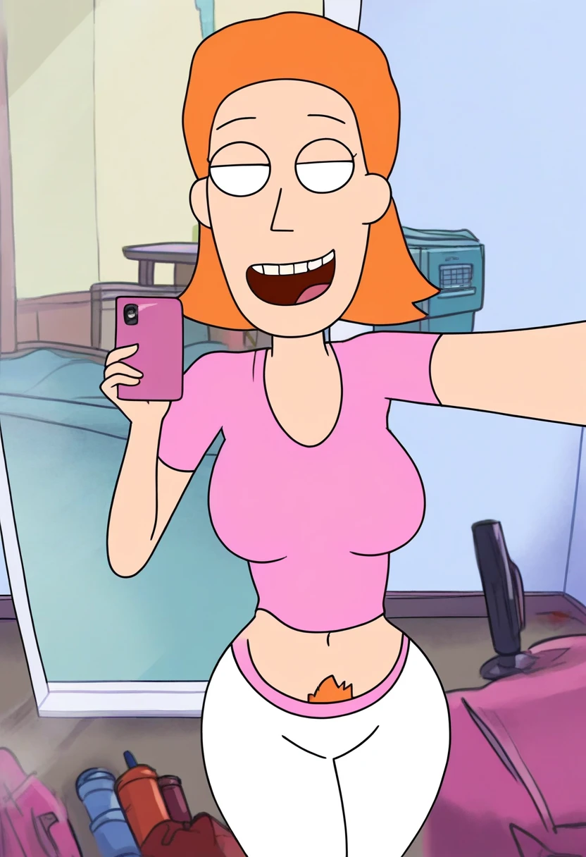Danny Phantom, 1 girl, amity park, orange hair, large breasts, horny, selfie, snapchat, wants you, knows its wrong, secret, candid, phone