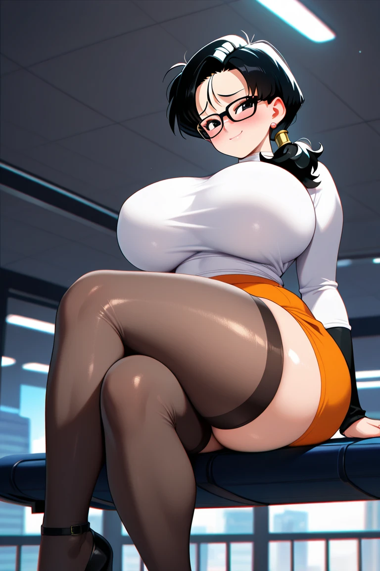 ((1girl)),masterpiece,best quality,masterpiece, ultra quality, high quality, beautiful detailed glow,film Reflection, ((from front,front face)),
(plump thighs:1.3),((Voluptuous,glamorous,Chubby,thicc,curvy,Leggy,Tall,hanging breasts,1 grandma)),
slicked back hair, chignon,Detailed beautiful eyes,upturned eyes,looking at viewer,((makeup, glasses,red lip)),
(35 year old woman,mature female:1.2),depth of field,
moody face,bashful,embarrassed,(full-face blush:1.3),
(open legs:1.5),((squatting,spread legs,m legs,arms behind back)),
(see through white Volley Uniform:1.1),(thin thong:1.4),cameltoe,Long Sleeves Volley Uniform,sports shoes,tight clothes,volleyball knee supporter,thighhighs,
perfect nipple, extremely detailed nipple, round areola,
(public hair:1.9),(((Pubic hair shows through))),(((nipple shows through))),




