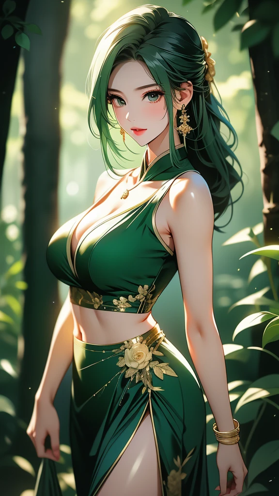 (High quality: 1.3), cinematic shot, Masterpiece, (mise au point nette: 1.5), (photoreallistic: 1.3),tatouage d'une fleur de lotus et de papyrus, avec des tige de papyrus bien vert, A black beetle with shades of blue mounts a papyrus stem , volumeric lighting, Complex details, UHD,