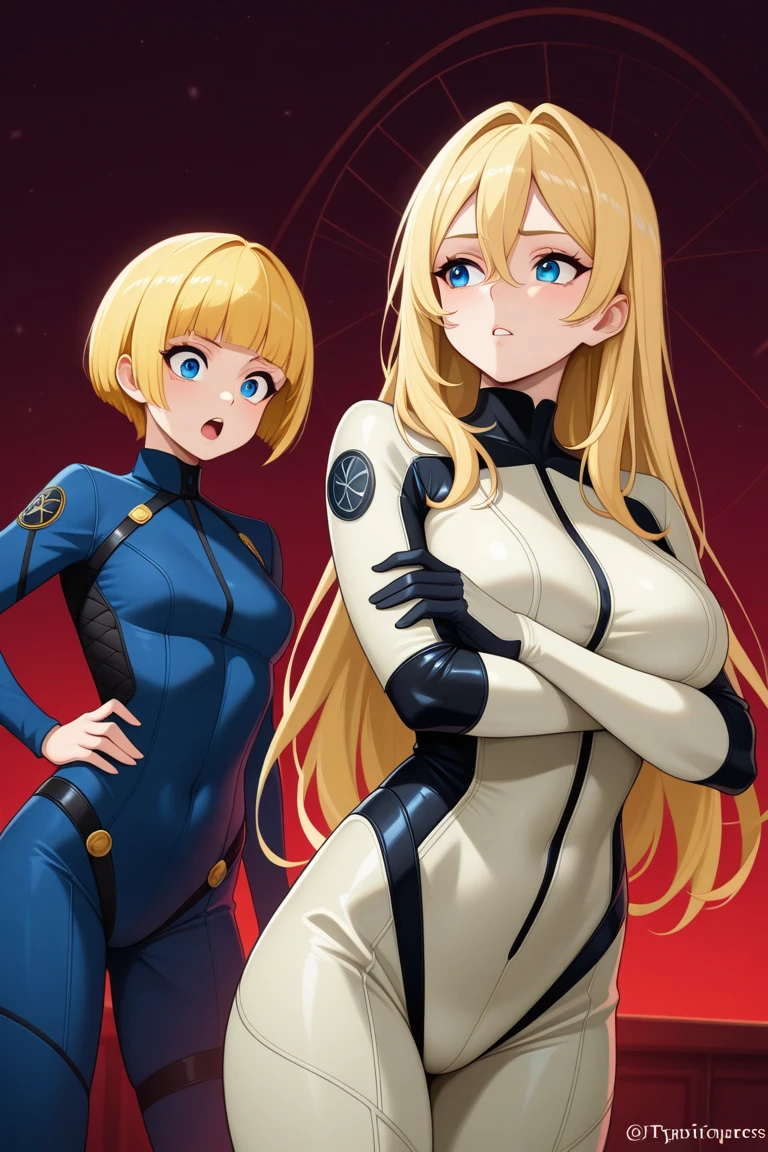 1 armored warrior, feminine, big boobies, Mediovale, blondie hair, Medium hair, blue colored eyes, Red lips, fully body, sitting