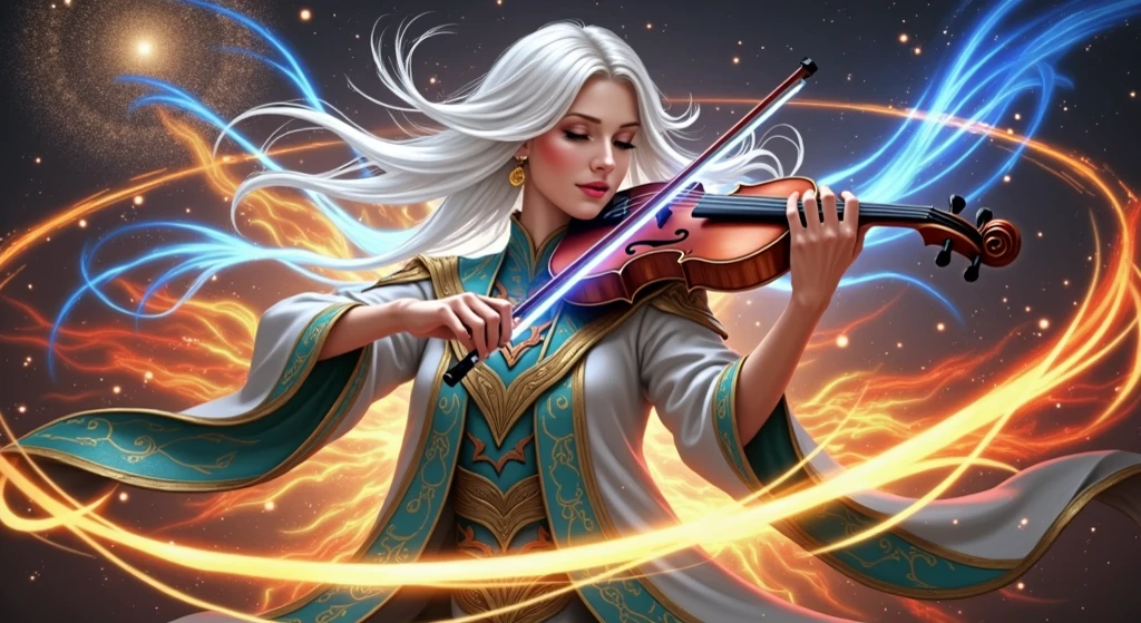 an ultra wide, full body, a picture  of a human female   (intense details, Masterpiece, best quality: 1.5) fantasy bard, fantasy enchanter,  playing a flute and enchanting people with magical song, colorful clothes, dynamic clothing, epic beautiful female bard (intense details, Masterpiece, best quality: 1.5),  ultra detailed face (intense details, Masterpiece, best quality: 1.5), dynamic hair, tavern full of crowd, many people (intense details, Masterpiece, best quality: 1.5), bard playing the flute and enchanting audience  (intense details, Masterpiece, best quality: 1.5), candles lights, fantasy chandelier, magical notes, magical sigils in the air  (intense details, Masterpiece, best quality: 1.5) high details, best quality, 8k, [ultra detailed], masterpiece, best quality, (extremely detailed), dynamic angle, ultra wide shot, photorealistic, RAW,  fantasy art, dnd art,fantasy art, realistic art,