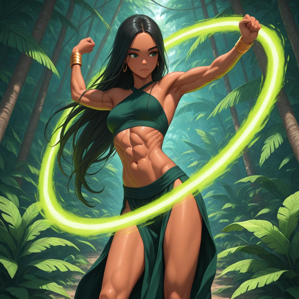 Black haired green eyed anime girl with no chest kicking, fighting pose, fighting pose, female fighter pose, fighting stance, anime pose, high kick, heroic kick pose, full body!! dynamic action pose, badass pose, posing for an intricate fight, martial art pose, mma southpaw stance, full body!! dynamic pose, boxing stance, combat pose, perfect dynamic pose