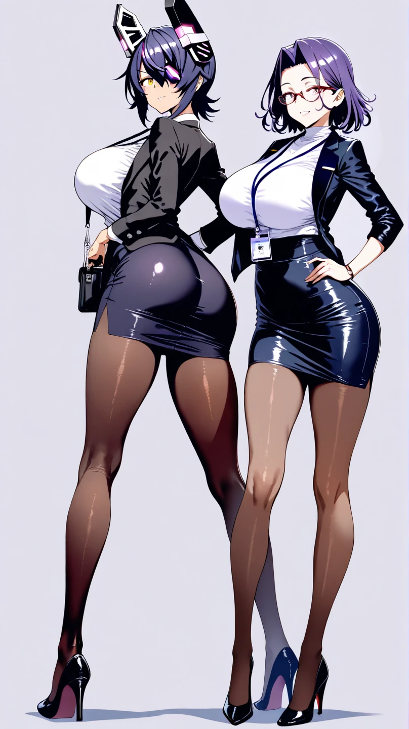 Beautiful 19 yo African woman. Fit, tall, perfect ass, shapely toned legs. Long black hair. Friendly smile. Jacket, black dress, high heels.(joy:1.1). Masterpiece, (highly detailed:1.2),(detailed face and eyes:1.2), depth of field, 8k wallpaper, natural lighting, core shadows, high contrast, bokeh.(rule of thirds)