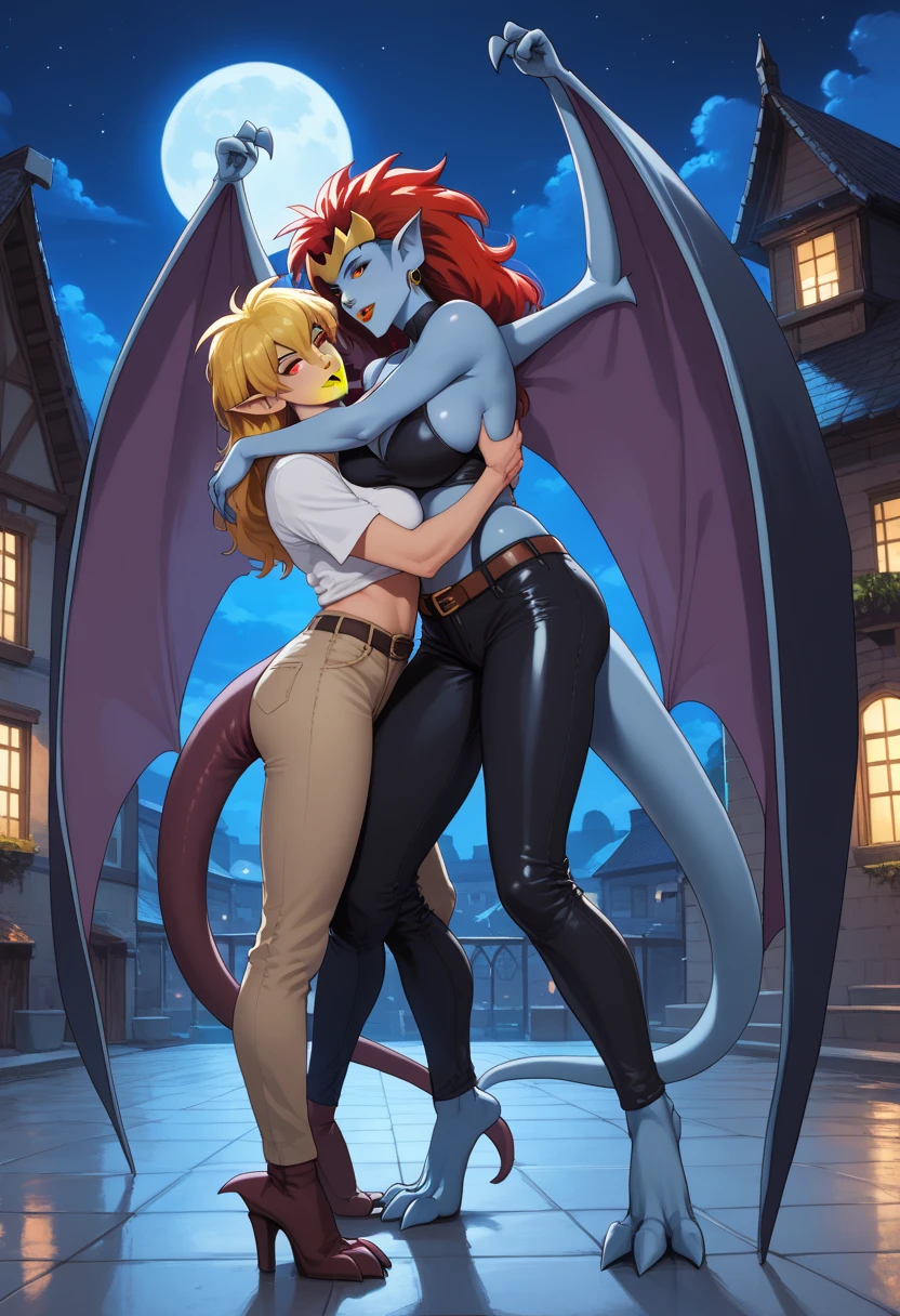 score_9, score_8_up, score_7_up, score_6_up, score_5_up, score_4_up, (source_anime), 1girl, 1futa, size difference, big breasts, woman, a little girl, breast milk, Full body , bedroom, Night, succubu, Lights out, Dark room, no lighting, futa on female, futanari, sex