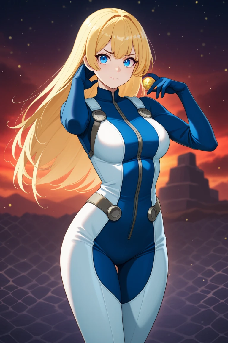 Masterpiece, Best Quality, Highly detailed, illustration, absurdres, street fighter, doll suit, shadaloo doll, nazi saluting, military, military saluting, salute, 3girls, team squad, expressionless, blank eyes, looking at viewer, red gloves, emotionless, black latex, corrution, zofa suit, zofa soldier, mind control, female combatant, full body, hypnotized, standing, standing at attention, unhappy trance, full body suit, leotard, perfect female body, abigail william, fate grand order, forehead embelm, whitemask, latexmask, navy body suit, blonde hair, red eye