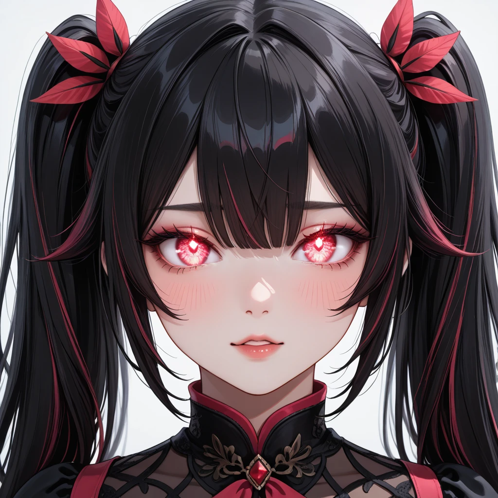 Close-up of a woman with a face, painted with Chinese characters, stunning anime face portrait, Alice X. Zhang, Anime Illustrations, Ian J., detailed Anime Illustrations, anime abstract art, with red eyes, japanese art style, detailed painting 4k, anime cyberpunk art, anime art wallpaper 4k, Anime Art Wallpaper 4k, by Ni Zana