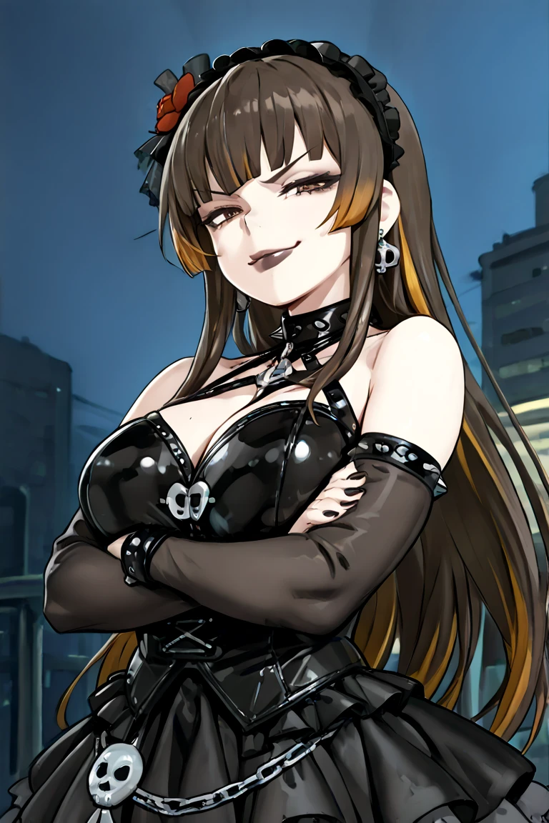 女性1 person、(((black shiny latex bondage suit)))、(from below:1.3)、 brown hair, brown eyes, long and high ponytail, hair band,  1 person、25 years old, japanese mature, beautiful fingers, beautiful long legs, beautiful body, beautiful nose, beautiful character design, perfect eyes, perfect face, jewelry, See-through, looking at the viewer, hair ornaments,  choker, shy, (grin and laugh:1.6)、the king of fighters,(((Has a black super long whip:1.5)))、
(table top, highest qualityの, highest quality, beautiful and aesthetic: 1.2), very detailed, more detailed,proper body proportions,table top,Ultra high quality output image,High resolution,intricate details,very delicate and beautiful hair,realistic pictures,dream-like,professional lighting,realistic shadow,focus only,
(big breasts:1.2,) , Floating skirt,
Knee-high long boots with stiletto heel、anime one、from below、(((depiction of prison)))、(((close your mouth)))