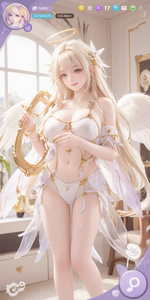 masterpiece, top quality, 8K, real person, realistic, very dense CG, shiny skin, fully focused, heaven, divine glory, radiant, angel, blessing, happiness,