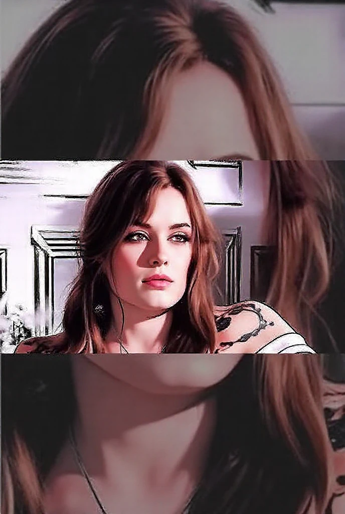 portrait of scarlett,beautiful, oil on canvas, romanticism