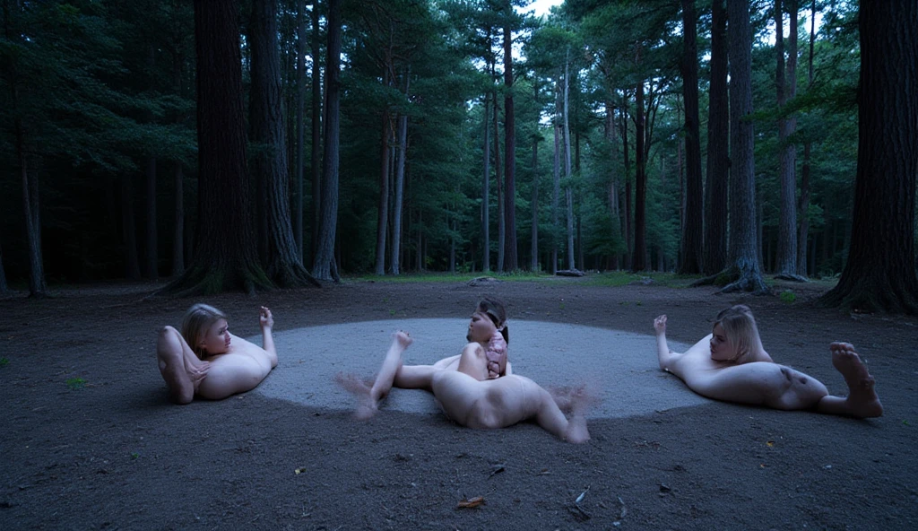 fine art, erotic, wet, outdoors, forest clearing, explicit, wide angle, par knullar passionerat i skogen,( cock penetrates wet and tight pussy ):0.5, Jenny and Victor , 40yo male and ((50yo kvinna)), nsfw:1.5, kiss, ((deep vaginal penetration)), full body shot, lingerie, the missionary, (small baggy breasts:1.3), (beef curtains:0.8), bullfitta, (hairy vulva), swollen labia, in love, tongues, beautiful faces, horny eyes, long thick natural feminine pubic hair, big bush, (hairy pussy:2), full pubic hair, hairy vulva, Love, loving couple, fuck from behind, lube