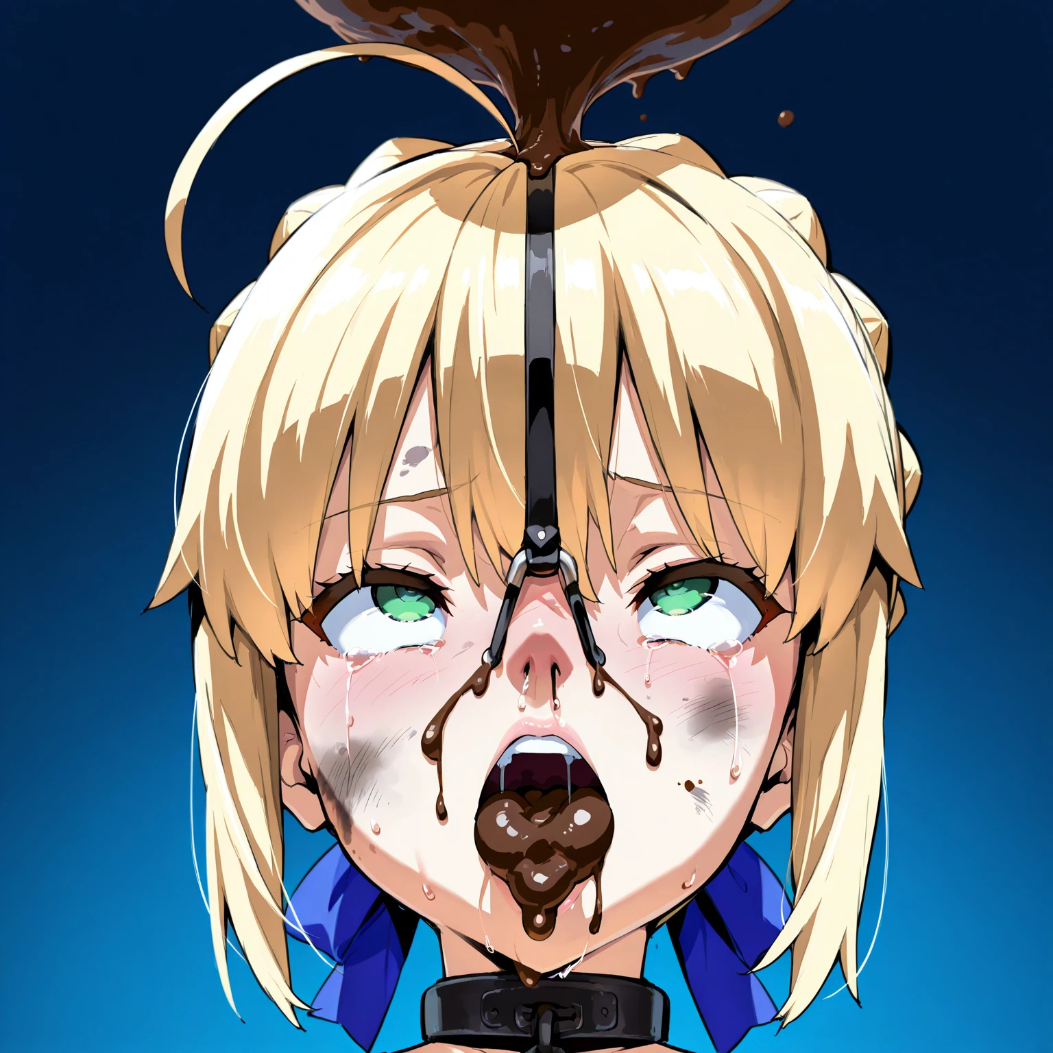 nsfw,(super fine illustration,8K CG wallpaper,best quality,extremely detailed,ultra high res,best aesthetic),(cowboy shot,from front),ra high res), (8k:1.3),anime colored,perfect hands, perfect fingers, perfect legs,(cowboy shot,from front),(forehead:1.2),1woman,IdolMaster,((chie saraki)), (, beautiful girl), (beautiful dark brown eyes),((((beautiful black hair)))) ((short straight hair)),(wet hair), (shiny hair), (beautiful pale orange skin),(shiny skin),(wet skin),((deep blue dress:1.3)),((deep blue hat:1.3)),(slender),(very small breapubic black hair:1.1),wet hair), (wet skin), ((Sweat)), ((vapor)), ((small height:1.1)),((petite:1.1)), ((flat chest,very small breast)),(meat:1.5),(pubic black hair:1.3),(from below), (pussy focus), ((s leg)),(straddling),(spread pussy 1.5),(love juice,(many sweat:1.5),(pubic hair:1.4),(bottomless:1.5),(complete nude),(no bra,no panty),(gls),(open your mou((a big smile)), ((out tongue)),(Nice touch), (one eye closed),((feel good)), ((happy)),(saliva),(sitting), (class room),cum on body:1.9),(cum on face:1.3),(m in hair:1.3),(cun mouths:1.2), (((miple boys, peeing a girl, multiple penises, gangbang))),((ecstasy torogao:1.5)), sarail, nospleasure vagins),BREAK,(1boy, hetero:1.3), ((vaginal sex,cowgirl,pov)),hot:1.3)ukkake:1.9))),(look at viewer),,(Bu cum on y:1.7),(Bukkake, cun face:1.3),((Bukum in hair:1.3),(ecstasy),(((sex,C)), (multe penises, surrounltiple bo,(background,On theof the cort hall,light partmotion lineseace sign:1.5), (from beloing up),(light),(spoken heart:1.5),(ecstasy:1.5),