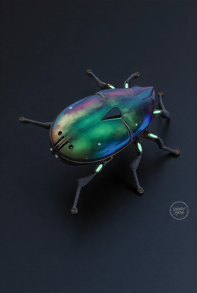 Pepper the firefly, perched on a blade of grass, gazing dreamily at the star-dusted night sky.