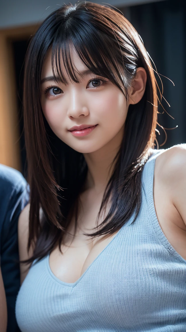 25Japan Age、Black Hair、Round eyes、False eyelashes、Light wavy hair, correct、Striped Hair、Brown Hair、Blue Hair、Dark blue hair、Gradient Hair、Asymmetrical hair、Hair behind the ear、Crossed bangs、Long Hair、とてもLong Hair、Hair up on one side、とんでもなくLong Hair、Valletta、Sunglasses under the eyes、、Ring Eye、Round eyes、Compensate、Wicked Smile、A light smile、Surrealism、Cast a Shadow、Anaglyph、Stereogram、Portraiture、Subjective、Atmospheric perspective、Film Grain、Backlight、Exposure、Lens flare、8k、Very detailed、最high quality、超High resolution、超High resolution、Very detailed、Very realistic, masterpiece、correct、Textured skin、high quality、最high quality、Awards、High resolution、16K, Hair Folder、A light smile、Redness in the ears、correct、odor、Surrealism、Cast a Shadow、Subjective、Shine、360° View、Very detailed、最high quality、超High resolution、解剖学的にcorrect、masterpiece、Textured skin、High resolution、最high quality、Attention to detail、Long eyelashes、A slight blush、Compensate, ((The whole body is visible))