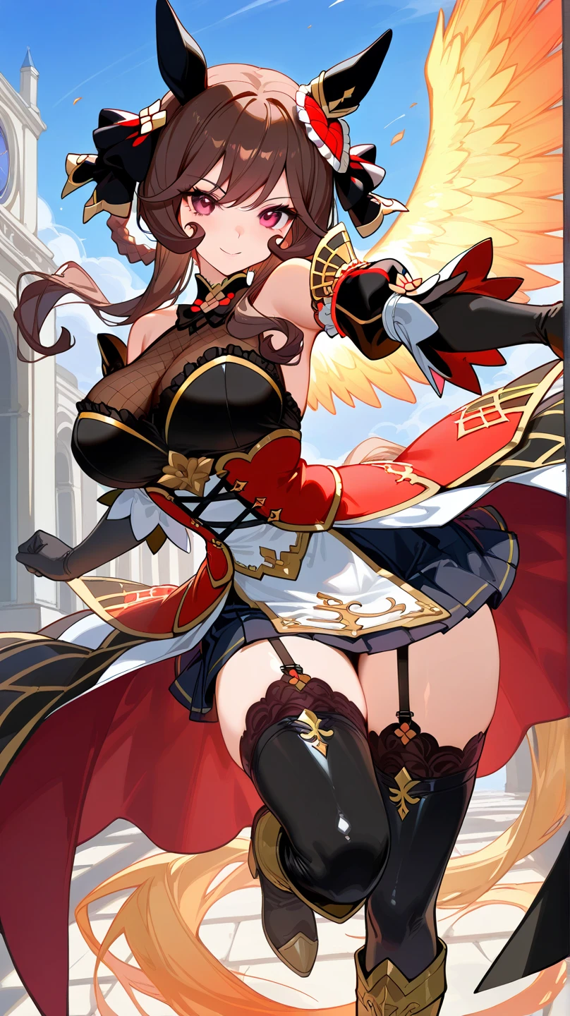 1 girl, ryza, atelier, alchemist, beret, short pants, over knee boots, right hand glove