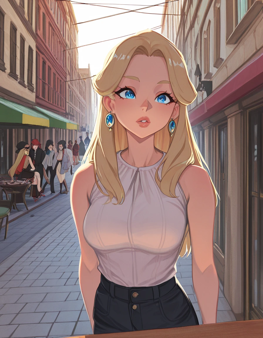 garota estilo anime super sexy fazendo compras