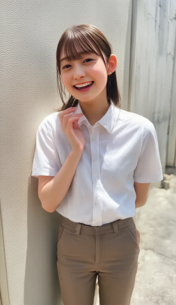 Magazine Cover:1.3、Japanese,10 years old,Innocent face,Teenage Girl,cute,Primary school students,Private elementary school,uniform,Carrying a small red backpack,Summer clothes,Sitting、front、Cute smile、Laugh with your mouth wide open、((Semen dripping from the mouth:1.2))、Mouth full of semen:1.5、A lot of semen on the tongue、((Cloudy, thick semen))、whole body、Full Body、Semen dripping from the genitals、You can see the nipples、Not wearing a bra