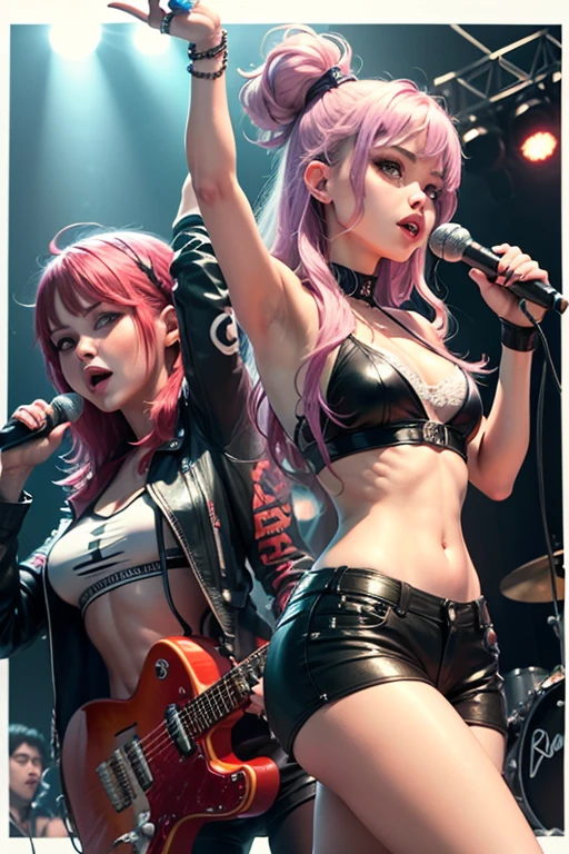 sexy girls metal rock music band --auto