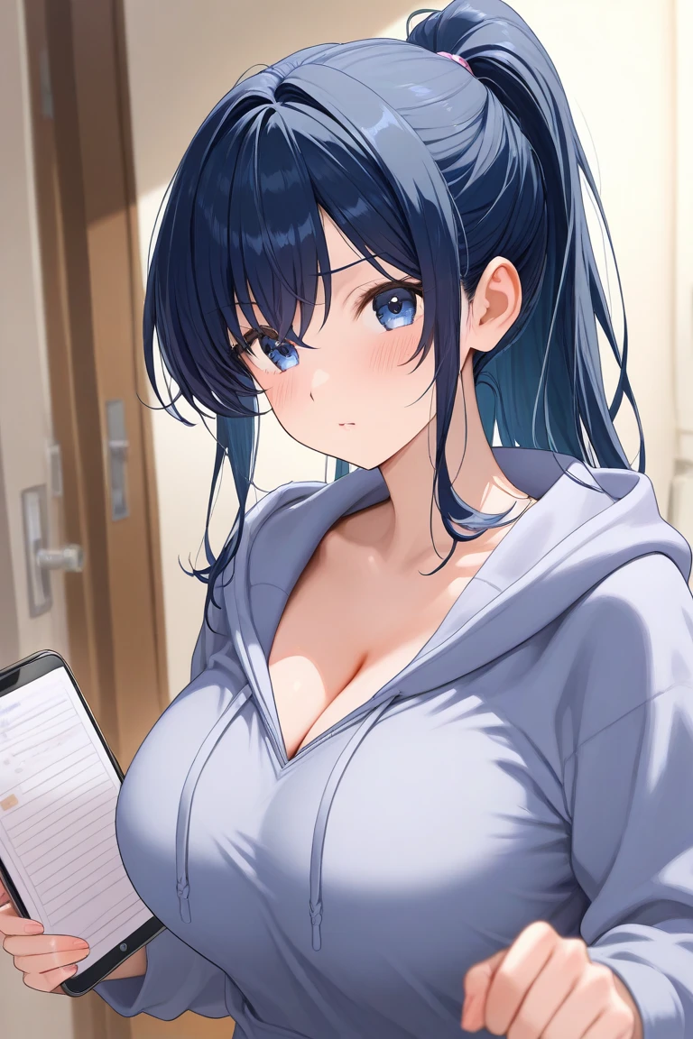 (((masterpiece))),fuyumi itadori, Anime girl characters, 1girl, solo, looking at viewer, medium hair long sleeves, cleavage, bigger breasts, closed mouth, collarbone, jacket, open clothes, open jacket, blue jacket, ground vehicle, sports bra, tall girl, horny, big ass, beautiful face,Charming, anime visual of a cute girl, screenshot from the anime film, & her expression is solemn, ahegao face, in the anime film, in an anime, anime visual of a young woman, she has a cute expressive face, still from anime, perfect breasts, she is tall, All bodies visible, ahegao face, the face is ahegao, she is horny, A perverted face, she so perverted, she smile so perverted, hd picture, 4k quality, details of the face is so good,bigger breasts,
