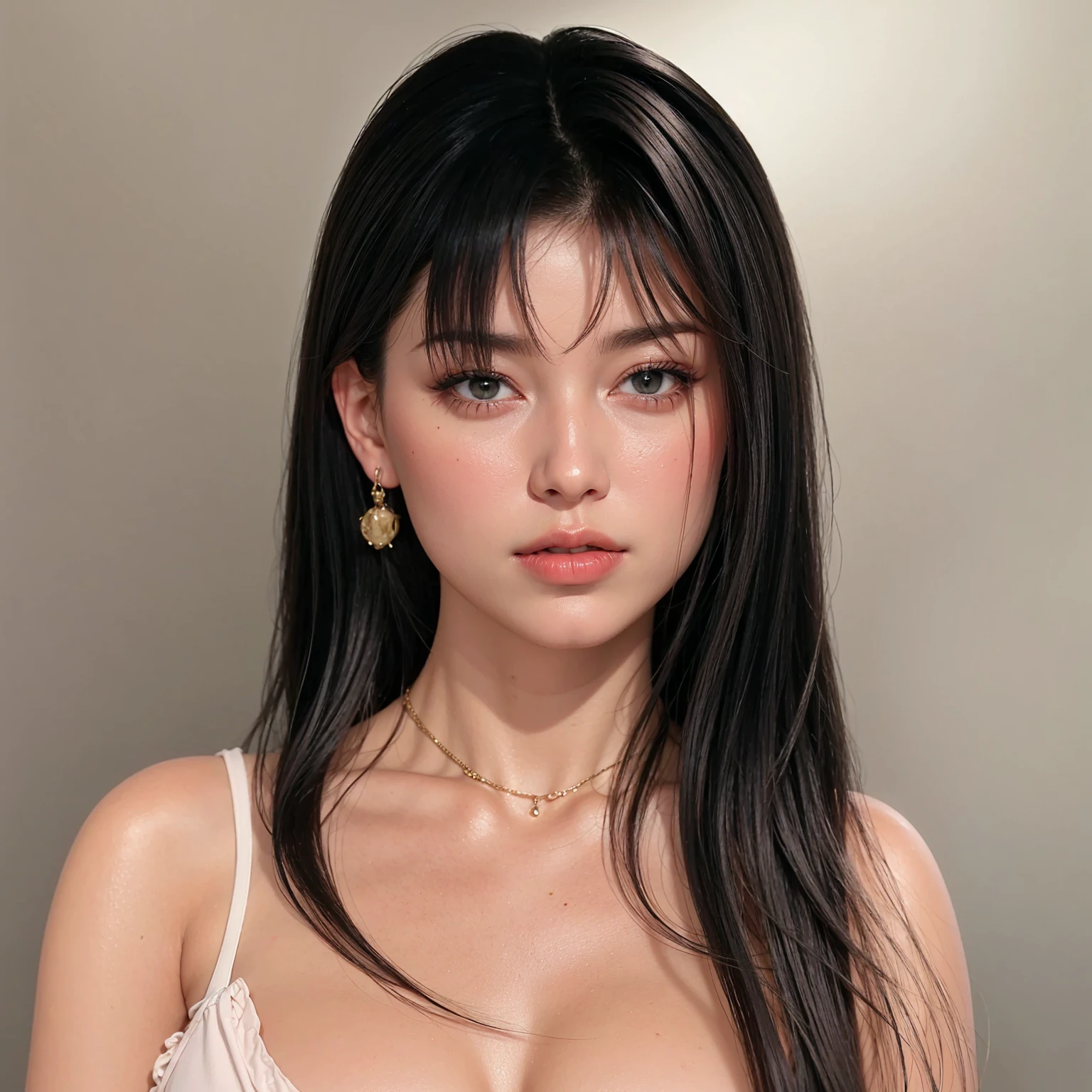 Wife,Jet black hair,Police uniform,Elegant temperament,immensely gigantic breasts,semi-,high - quality,Excellent details,high-definition,Artistic photos