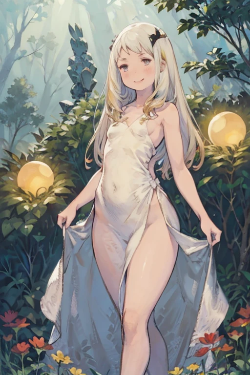 (8k、RAW Photos、highest quality、nsfw、masterpiece:1.2)、(Real、Photorealistic:1.2)、(Ultra-high resolution)、(Super detailed)、Unbelievable absurdity、masterpiece、(Pee、Standing pee:1.5)、(Completely naked:1.5)、(Detailed facial features)、(Detailed shiny eyes)、(A stunningly beautiful 17-year-old girl:1.4)、Beautiful girl、(Completely naked、Wearing nothing、No attachment)、(Camel Toe、vulva:1.4)、(Full nudity:1.5)、Perfect golden ratio face、Perfect lighting、small but perfectly shaped breasts,、Small breasts、silky shiny hair、Pee soaked thighs、(Pink nipples)、Small, firm breasts、Non-sagging breasts、Nipples are close to the centerline of the body、There is no cleavage、Pee is running down my thighs、Straight Hair、smile、Thin pelvis、Thin legs、You can see the background between her legs.、legs are open、The sunlight is too bright on my face、Professional Lighting、strobe、The photo was taken using a reflector.、Glowing White Skin、Hands are at your sides or behind your back、background：noon、Green tree々is overgrown with、Rapids deep in the mountains、Very clear river water、There are lots of huge rocks、
