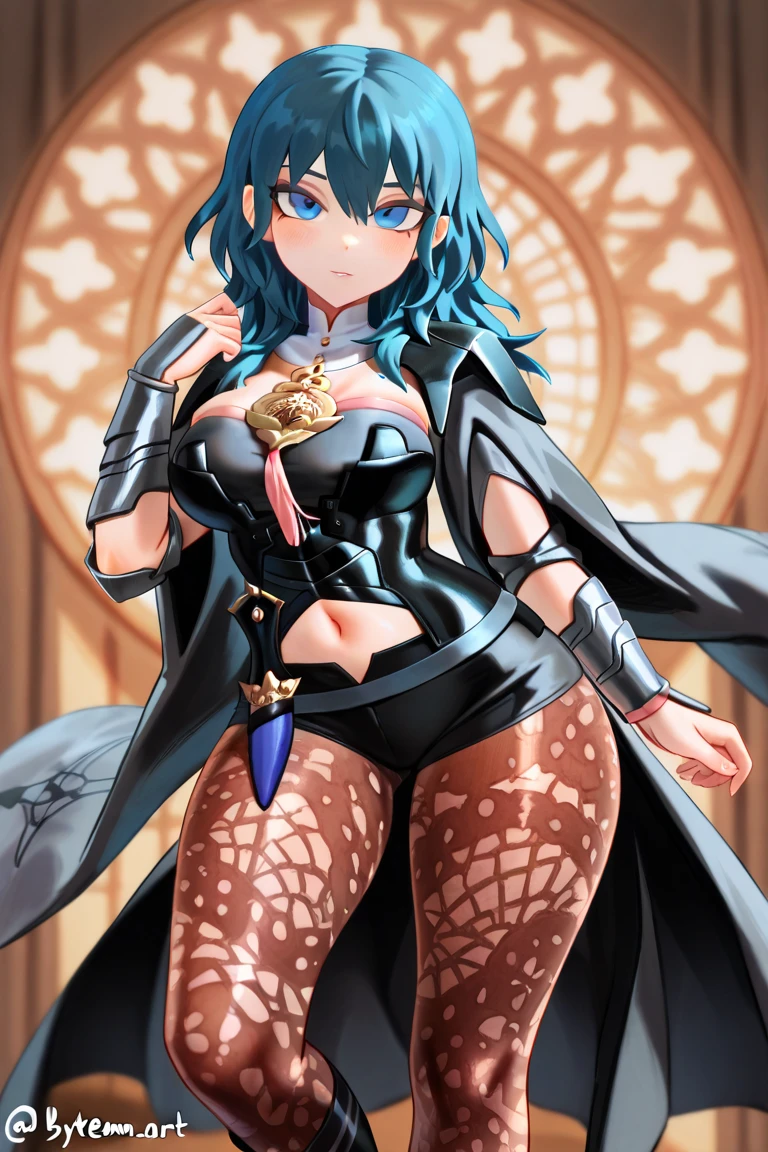 masterpiece,best quality, unreal engine, ultra res, extremely detailed,
1girl, large breasts, waist , (muscular:0.4) ,slender,
byleth,
deep green hair, amethyst eyes,
armor, shorts, gauntlet, cape, pantyhose, floral print,
high heeled boots,
watching at viewer,
fealess face, fighting stance,
hews style CSR STYLE
ROUND BREASTS, medium BREASTS