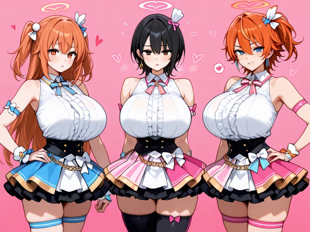 Healing Good Precure Random Pretty Cure Outfits PRİNCESS、Lady(Four women,1Cure Grace,1Cure Fontaine,1Cure Sparkle,1Cure Earth) topless、(((My breasts are spilling out of my clothes,Nipples are visible))) Big Breasts Standing pose showing the whole body Whole body visible Slim curves Super short kirt flip I can see your pussy (((Love juice overflows from her pussy))) Very delicate and beautiful, (Attractive sexy woman in a suit)(thin,Slender body,slim,Tall princess, Beautiful Eyes,A light smile,(masterpiece, Highest quality:1.2), High resolution, Very detailed CG Unity 8k wallpaper, Perfect lighting, colorful, 超High resolution,4K,Very detailed, photograph, 8k, High resolutionolution