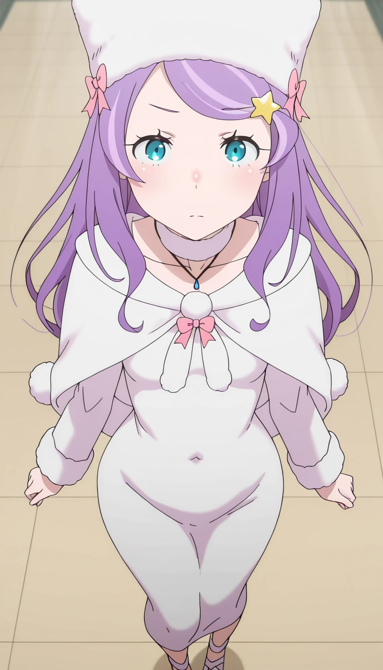 adult woman、exact number of fingers、Exact number of legs、Exact number of armedieval castle、, despise, pride, standing and leaning at the desk、purple long hair, ((purple eyes)), forest, Sweat, white long dress, (blush:1), has a cane、 (put one hand in your panties:1.8), fingering, (pussy juice:1.2), (Detailed and richly decorated panties:1.3), (White and pink panties with lots of lace:1.3), white lace bra:1.2), beautiful big breasts, (erect nipples:0.93), flipping up the skirt、highest quality, High resolution, highly detailed face, perfect lighting, Very detailed CG, (perfect hands, perfect anatomy),embarrassed expression、The expression that you are holding back from going to the toilet、close your eyes、sexy look、whole body
