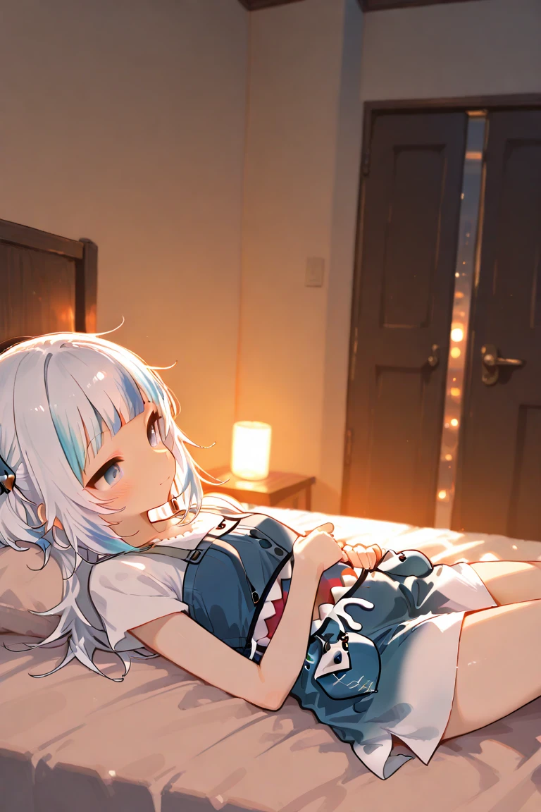 with short white hair，opening legs，wearing nothing but underwear，maidennurse --auto