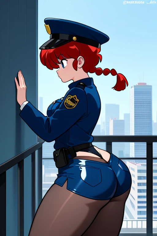 female police officer, girl, effect, naughty, greedy for sex, (policniform, short skirt, stockings, high heeled boots), sexy, NSFW, atreet, molestation by boys,
